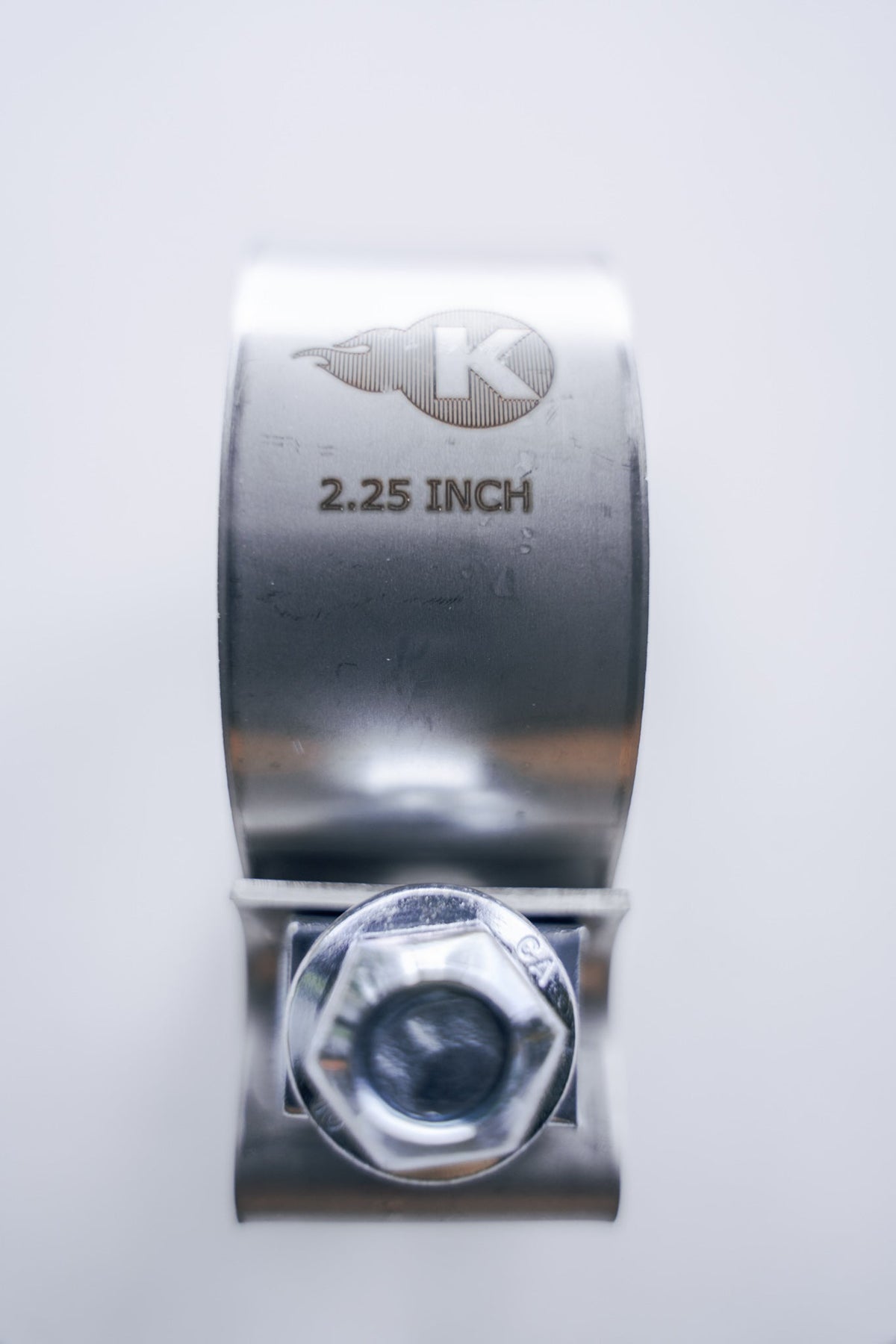 Kooks 2-1/4" Stainless Steel Band Clamp for Notched Slip Joint Connections.