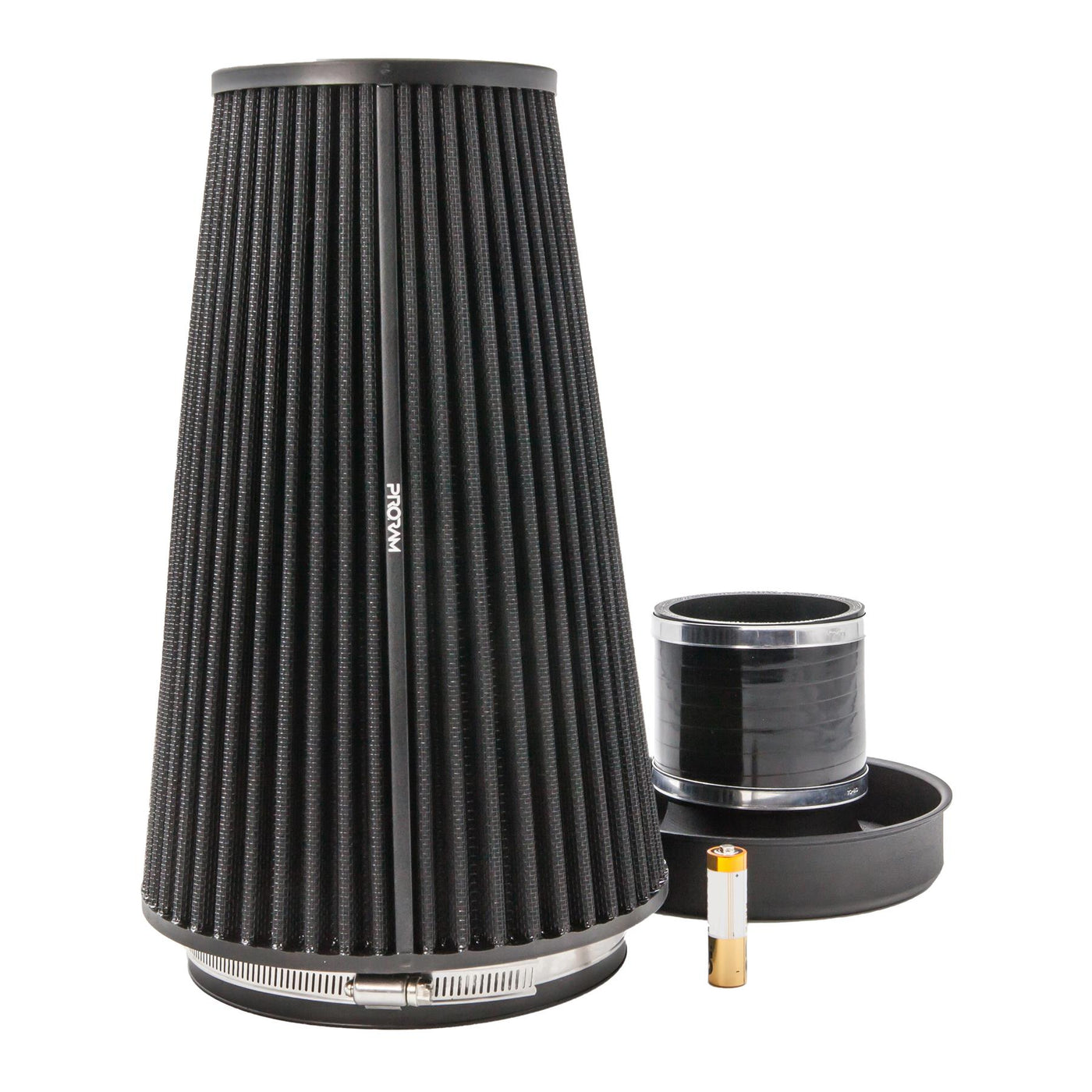 Ramair Jetstream Foam Cone Air Filter (Alloy Neck) – 80mm External | PR-CC-196-VS-80-BK-KIT | Image 1