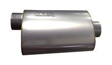 Kooks 3" Oval Center/Offset Muffler 12" Long Body. Stainless Steel.