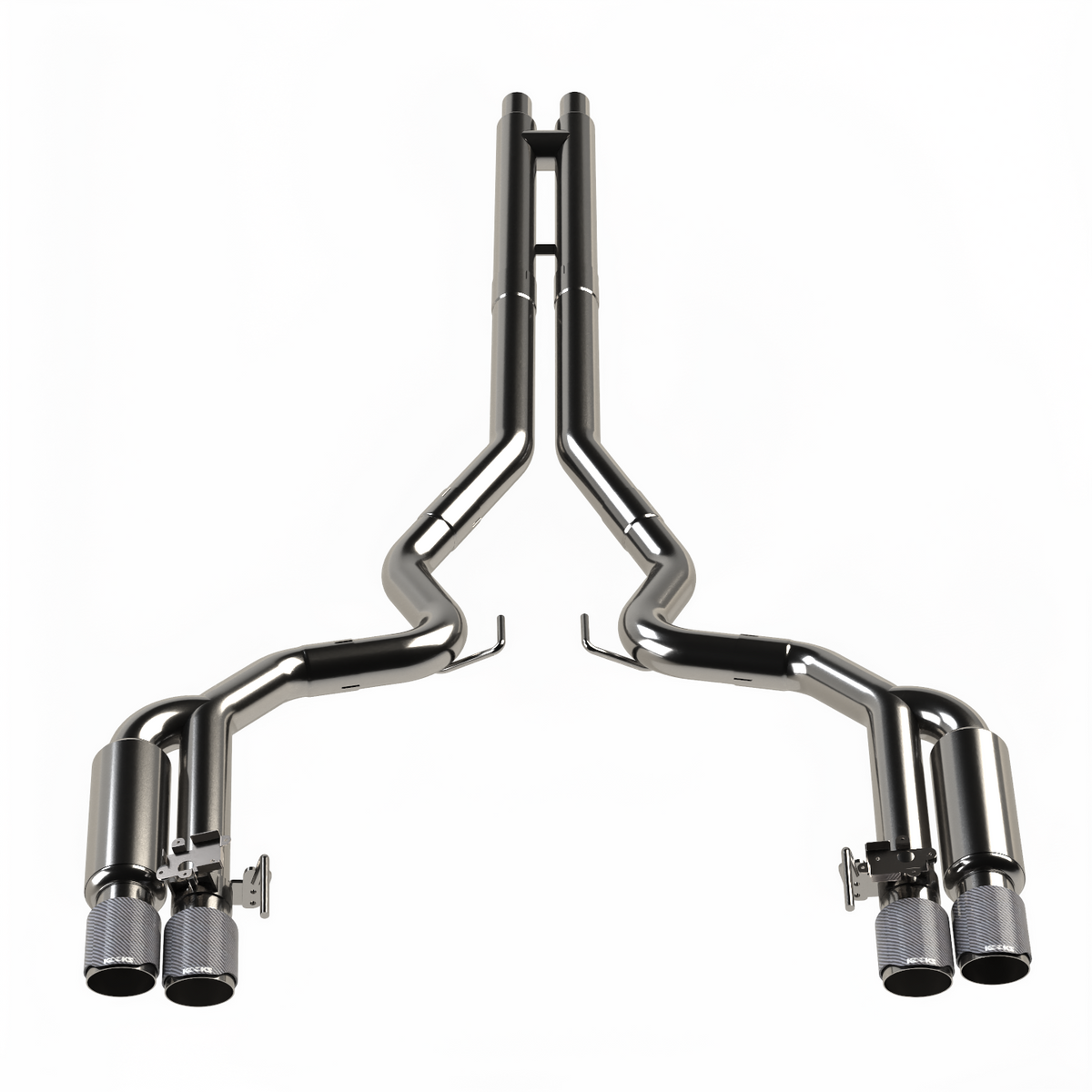 Kooks 3" Active Shotgun Style Cat-Back (H) 2018-2026 5.0L Mustang w/Polished Tips