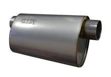 Kooks 3" Oval Offset/Offset (Same Side) Muffler 14" Long Body. Stainless Steel.