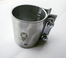Kooks 2-3/4" Stainless Steel 2-Bolt Band Clamp for Butt Joint Connections.