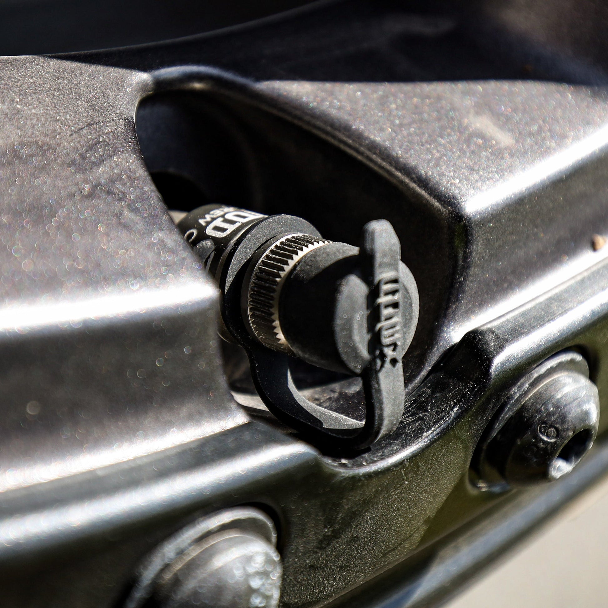 APEX flip to deflate caps fitted to wheel valve stems