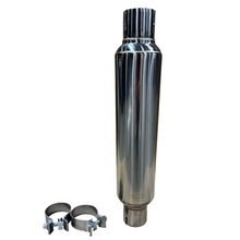 Kooks 2-1/2" Round Clamp In Muffler 14" Long. Polished Stainless Steel.