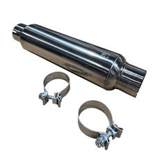 Kooks 3" Round Clamp In Muffler 14" Long. Polished Stainless Steel.
