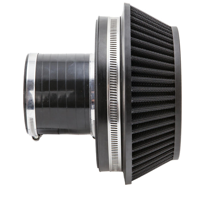 Ramair PRORAM Pleated Cone Air Filter (Alloy Neck) - 80mm External | PR-CC-193-VS-80-BK-KIT