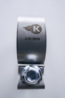 Kooks 2-1/2" Stainless Steel Band Clamp for Notched Slip Joint Connections.