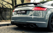 Audi TTRS MK3 Quattro - 80mm Resonated (Quieter) Cat-Back Exhaust System with Cerakote Black Trims