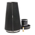 Ramair PRORAM Pleated Cone Air Filter (Alloy Neck) - 70mm External | PR-CC-196-VS-70-BK-KIT