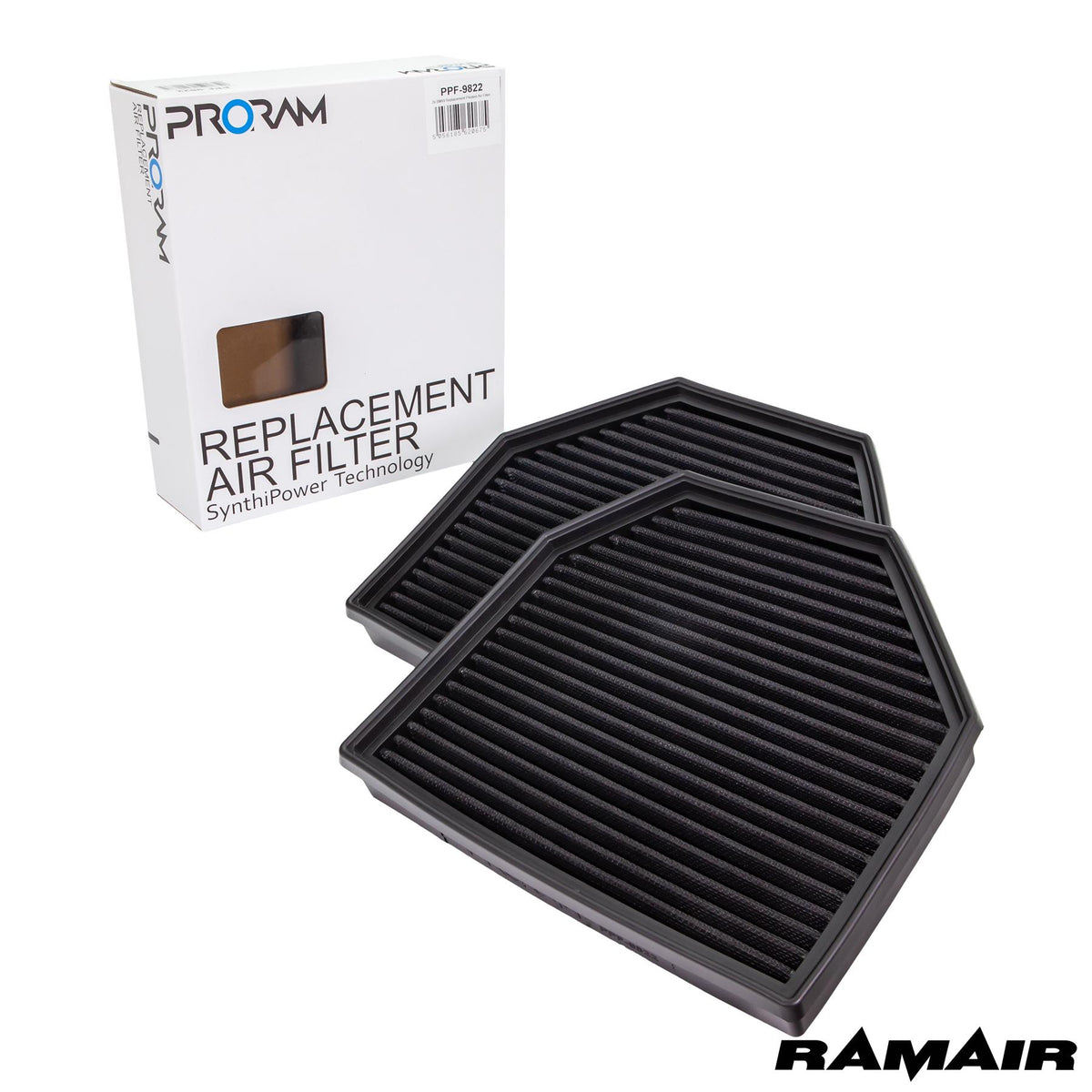 Ramair PRORAM Pleated Panel Air Filter â€“ BMW 2 Series (F22/F87) M2 Competition 2018-2021 & more | PPF-9822 | Image 1