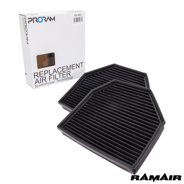 Ramair PRORAM Pleated Panel Air Filter - BMW 2 Series (F22/F87) M2 Competition 2018-2021 & more | PPF-9822