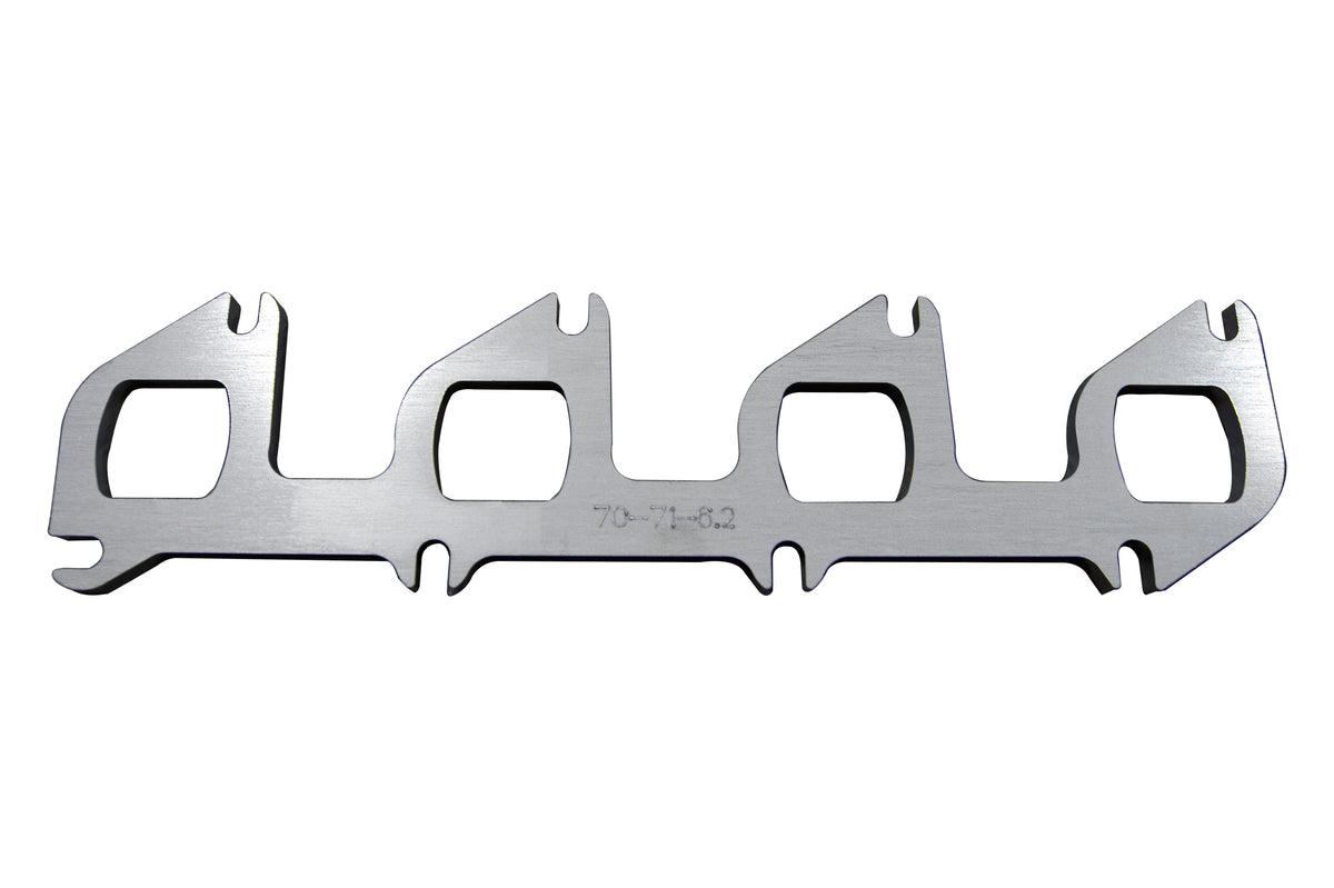 Kooks Ford 6.2L Header Flange. 3/8" Thick 304 Stainless Steel. D-Shaped Port.
