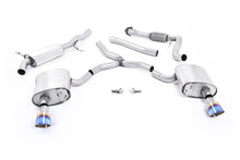 Audi A4 2.0 B9 Quattro - Road+ Part Resonated Cat-Back Exhaust System with Dual GT-100 Burnt Titanium Trims
