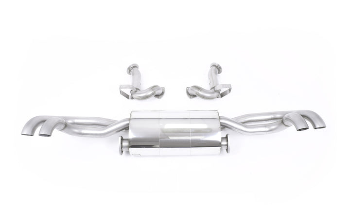 Audi R8 V8 4.2 (2007-2012) - Non-Resonated (Louder) Cat-Back Exhaust System - Uses OE Trims