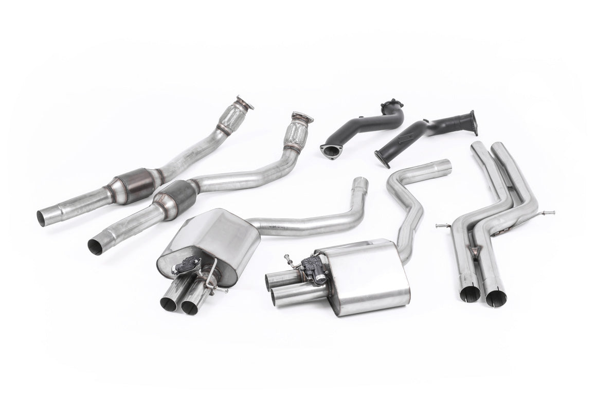 Audi RS6/RS7 C7 - Non-Resonated (Louder) Complete Exhaust System - Uses OE Trims