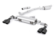 Audi S1 - Resonated (Quieter) Cat-Back Exhaust System with Quad Cerakote Black Oval Trims