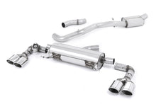 Audi S1 - Resonated (Quieter) Cat-Back Exhaust System with Quad Polished Oval Trims