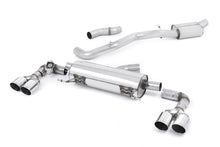 Audi S1 - Resonated (Quieter) Cat-Back Exhaust System with Quad Polished Round Trims