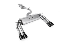 Audi S3 8V/V.2 - Resonated (Quieter) Cat-Back Exhaust System with Quad Oval Cerakote Black Trims