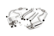 Audi S4/S5 B9 Non Sport Diff models - Non-Resonated (Louder) Cat-Back Exhaust System with Quad Polished Oval Trims