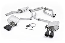 Audi S4 V6/S5 3.0 B8.5 - Valved &amp; Resonated (Quieter) Cat-Back Exhaust System with Black Velvet Trims