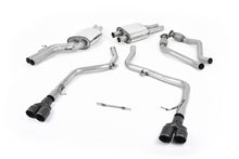 Audi S4 V6 B8/S5 B8 - Race Cat-Back Exhaust System with Quad Cerakote Black Trims