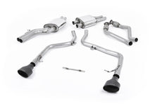 Audi S5 B8 (S tonic) - Race Non-Resonated (Louder) Cat-Back Exhaust System with Black Oval Trims