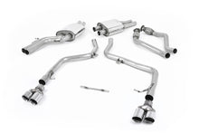 Audi S5 B8 (S tonic) - Race Non-Resonated (Louder) Cat-Back Exhaust System with Quad Polished Trims