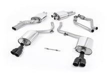 Audi S5 B8 (S tonic) - Resonated (Quieter) Cat-Back Exhaust System with Quad Cerakote Black Trims