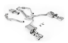 Audi S5 B9 Sport Diff models with Brace Bars (LHD) - Resonated Cat-Back with Quad Polished Trims