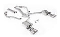 Audi S5 B9 Sport Diff models with Brace Bars - Non-Resonated Cat-Back (Louder) with Quad Brushed Titanium Trims