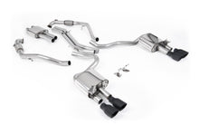 Audi S5 B9 Sport Diff models with Brace Bars (RHD) - Resonated Cat-Back with Quad Cerakote Black Trims