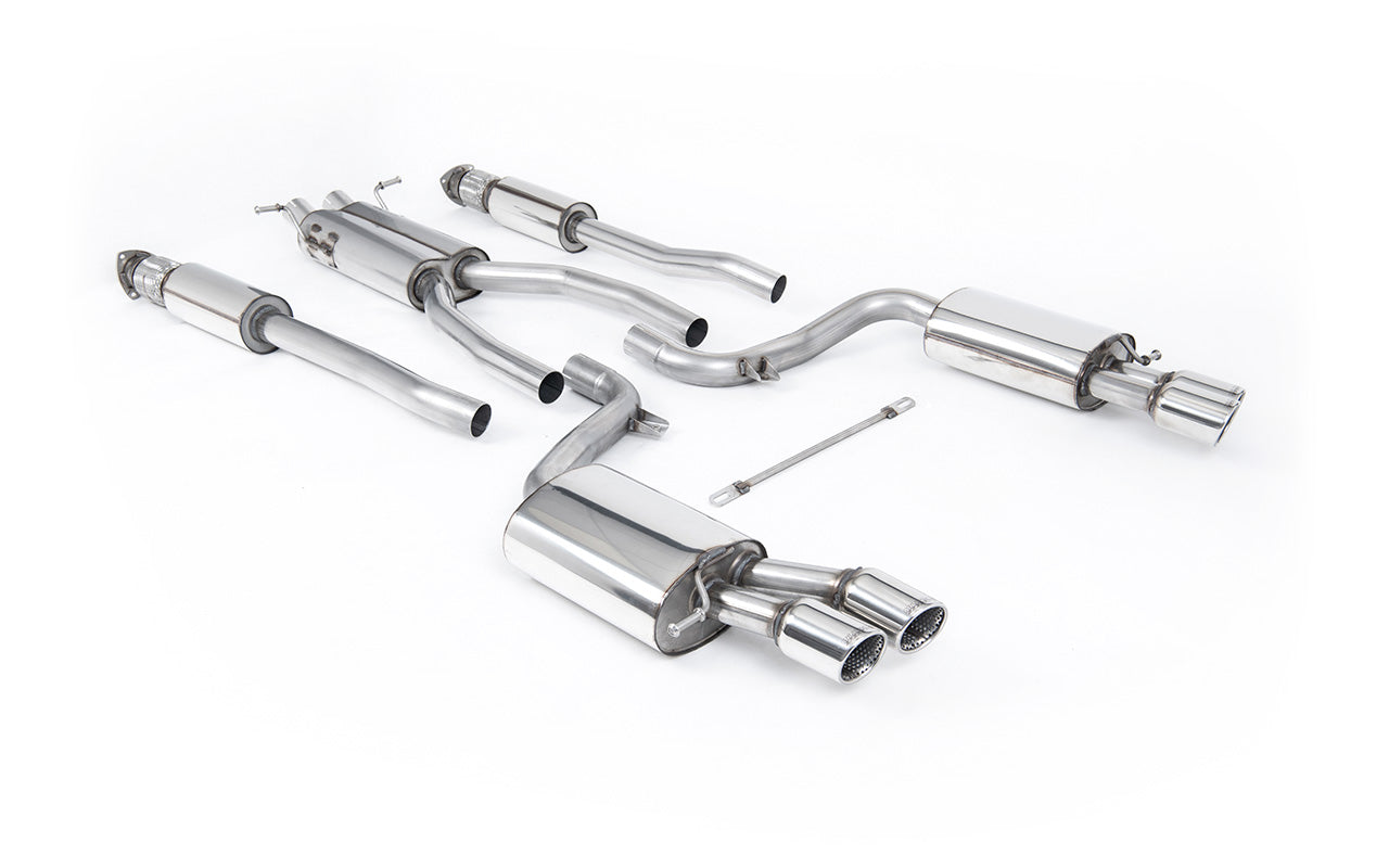 Audi S6 V10 C6 - Resonated (Quieter) Cat-Back Exhaust System with Polished Trims