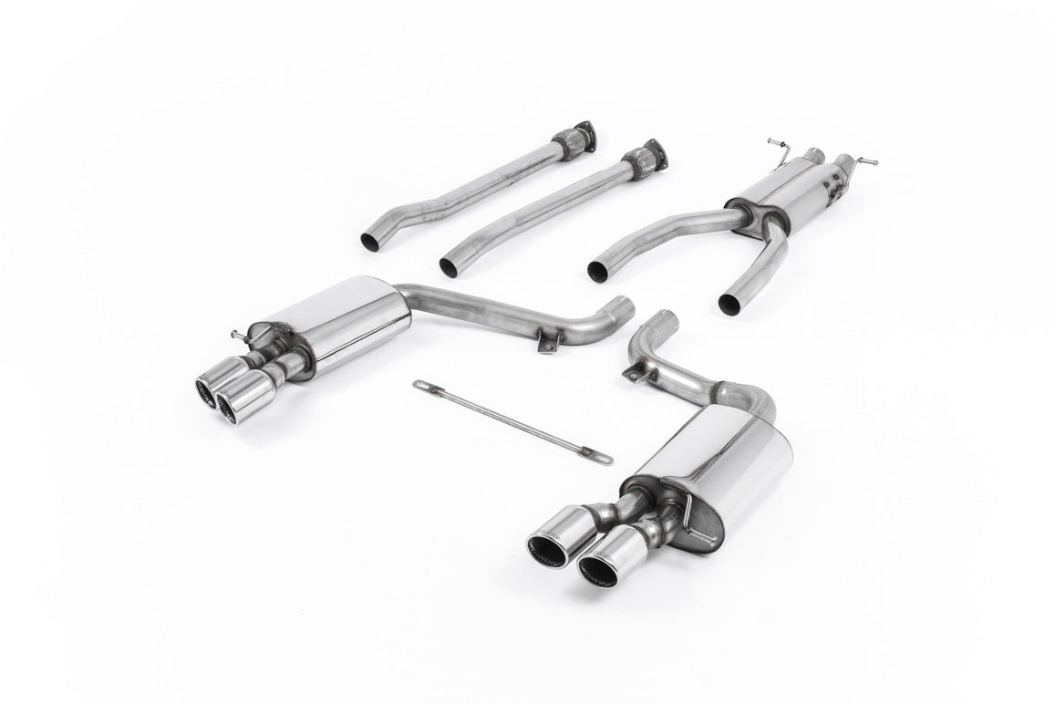 Audi S6 V10 C6 - Road+ Part-Resonated Cat-Back Exhaust System with Polished Trims