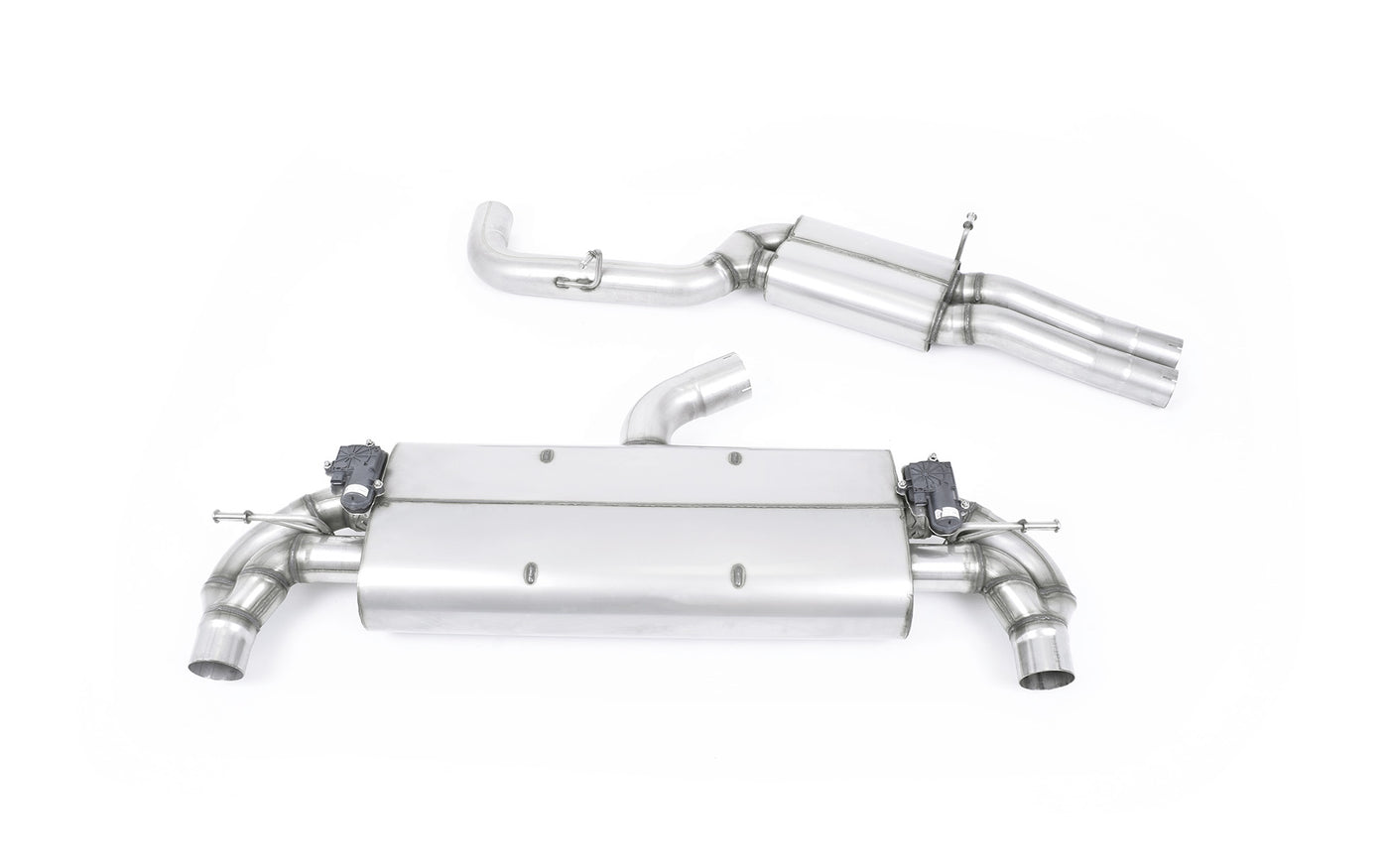 Audi TTRS MK3 Quattro - Resonated (Quieter) Cat-Back Exhaust System with Polished Oval Trims