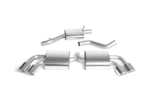 Audi TTS MK2 Quattro - Resonated (Quieter) Cat-Back Exhaust System with Quad Polished Trims