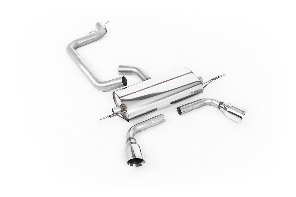 Audi TT MK2 2.0 2WD - Cat-Back Exhaust System with Dual GT100 Trims (For 3.2 V6 Valance)