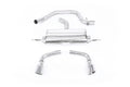 Audi TT MK2 2.0 2WD - Cat-Back Exhaust System with Dual Polished 100mm JET Trims (For 3.2 V6 Valance)