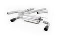 BMW 4 Series F32 428i Auto - Non-Resonated (Louder) Cat-Back Exhaust System with Cerakote Black Trims (For 435i M Sport Valance)