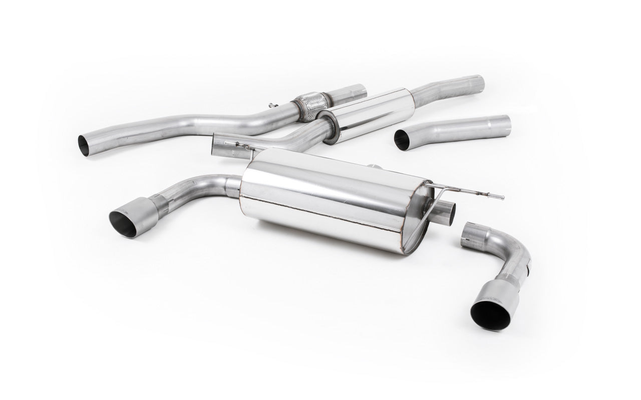 BMW 4 Series F32 428i Auto - Resonated (Quieter) Cat-Back Exhaust System with Titanium Trims (For 435i M Sport Valance)