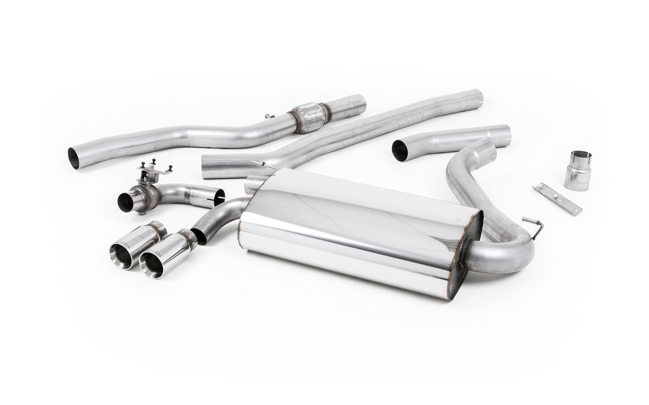 BMW 4 Series F32 428i Manual - Non-Resonated (Louder) Cat-Back Exhaust System with Polished Trims