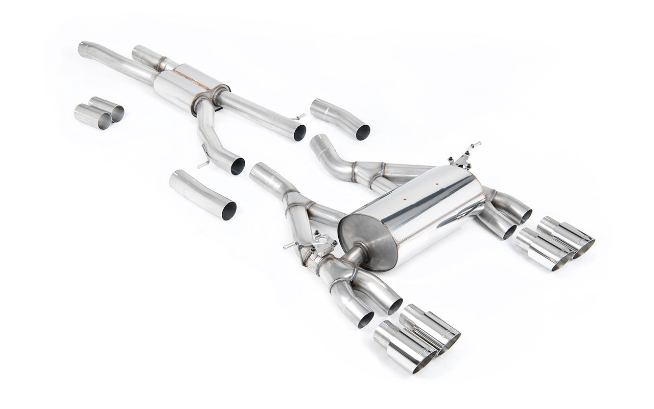 BMW F80 M3/F82 M4 - Cat-Back Exhaust System with Polished Trims