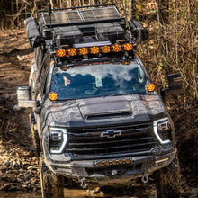 Chevrolet Silverado 2500HD with Scoop (2019-Present) Lensun 98W Hood Solar Panel