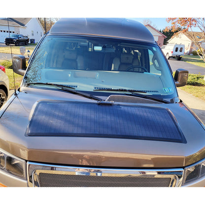 Chevrolet Express 2500 3500 (2003-Present) Lensun 84W Hood Solar Panel