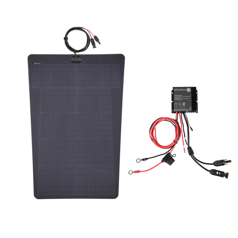 Chevrolet Silverado 1500 3rd Gen (2007-2013) Lensun 75W Hood Solar Panel