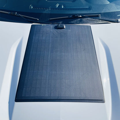 Chevrolet Silverado 1500 4th Gen (2019-Present) Lensun 60W Hood Solar Panel