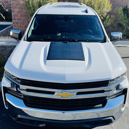 Chevrolet Silverado 1500 4th Gen (2019-Present) Lensun 60W Hood Solar Panel