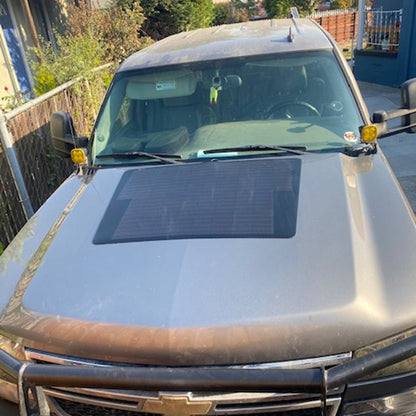 Chevrolet Silverado 1500 2500HD (2001-2006) Lensun 100W Hood Solar Panel