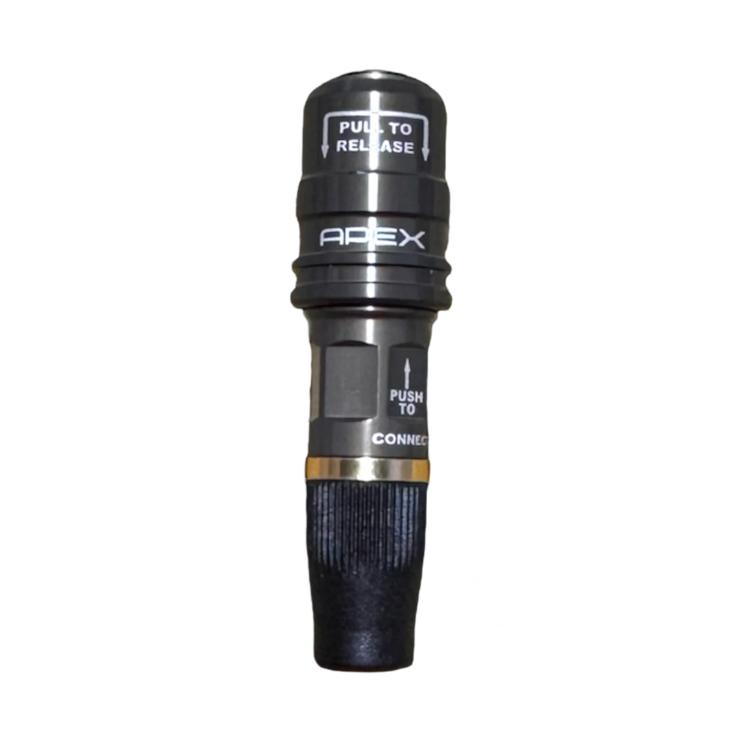 APEX Design USA high flow push-on chuck for 3/8 OD hose, dual flow