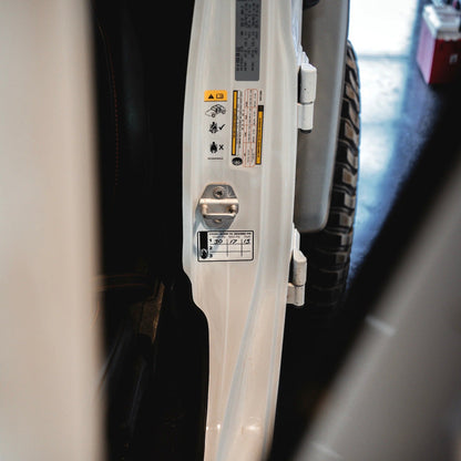 Close-up of the APEX Time To Deflate decal graphic